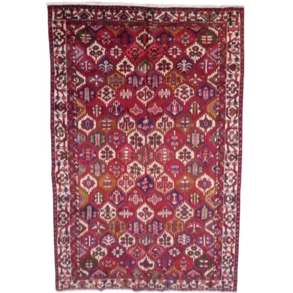 One Of The Kind Persian Bakhtiar Rug 10'8" x 7'0" zandirugs